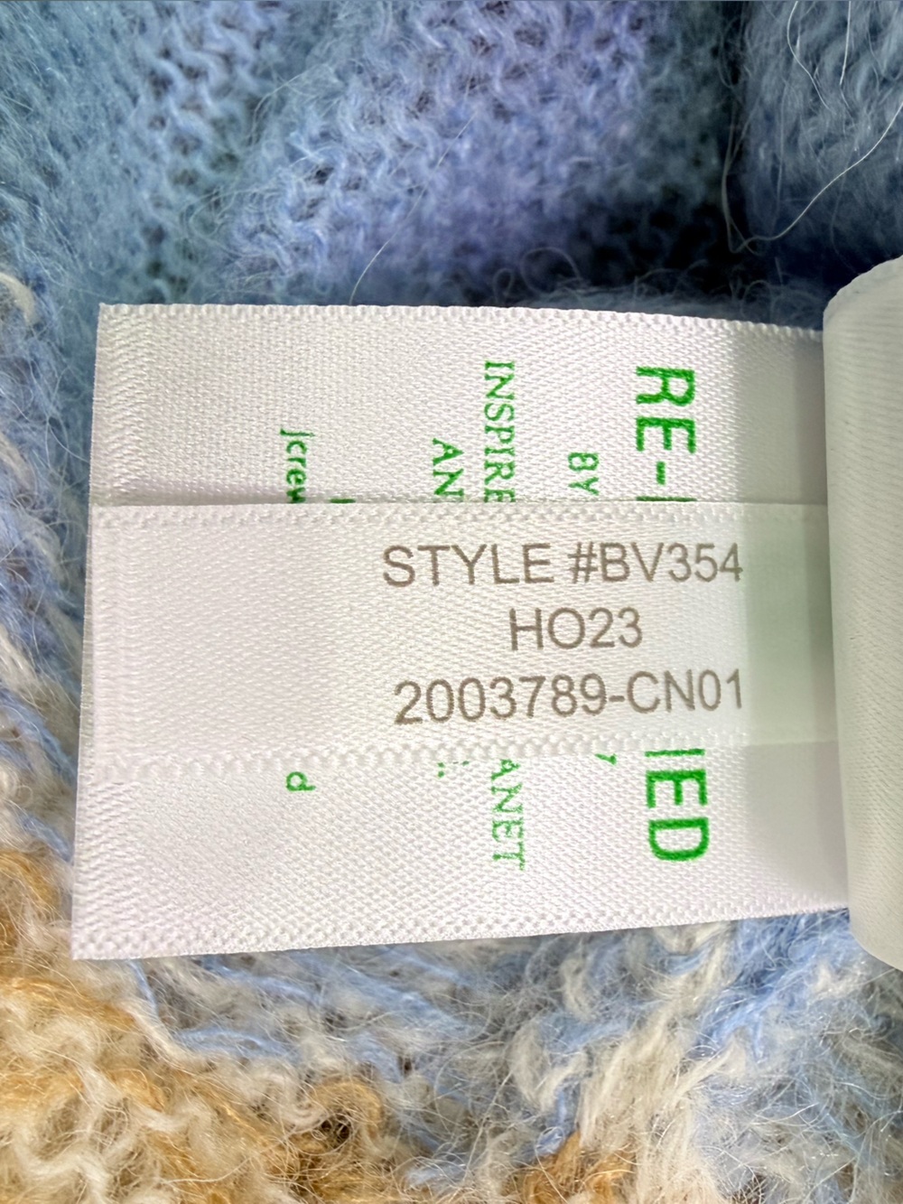 NWT J. Crew Fair Isle Cardigan Sweater Brushed Yarn Frosted Tundra Sand Blue XL - Picture 11 of 13